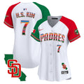 Women's Padres Mexico California Patch Vapor Premier Limited Jersey - All Stitched - Alternate, Ha-Seong Kim