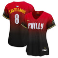 Women's Phillies 2024 City Connect Vapor Premier Limited Jersey - All Stitched - Red, Nick Castellanos