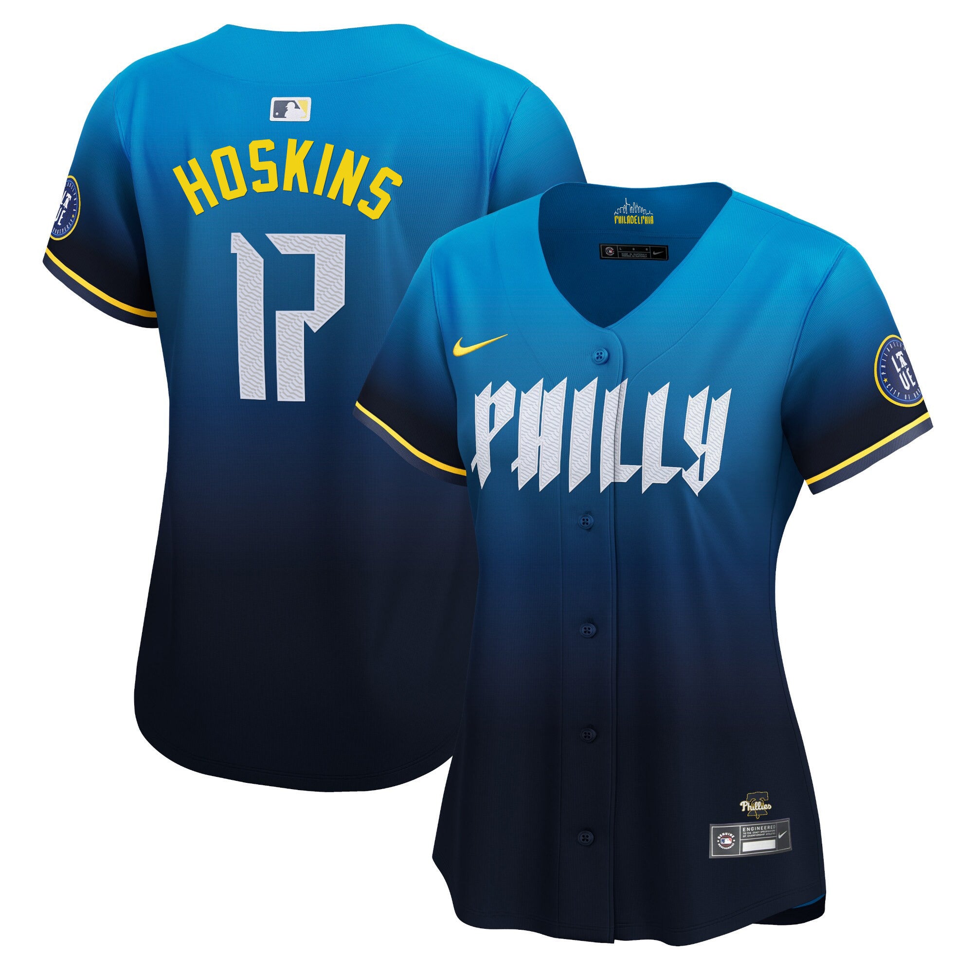 Women's Phillies 2024 City Connect Vapor Premier Limited Jersey - All Stitched - City Connect, Rhys Hoskins