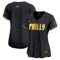 Women's Phillies 2024 City Connect Vapor Premier Limited Jersey - All Stitched - Black Gold, Team