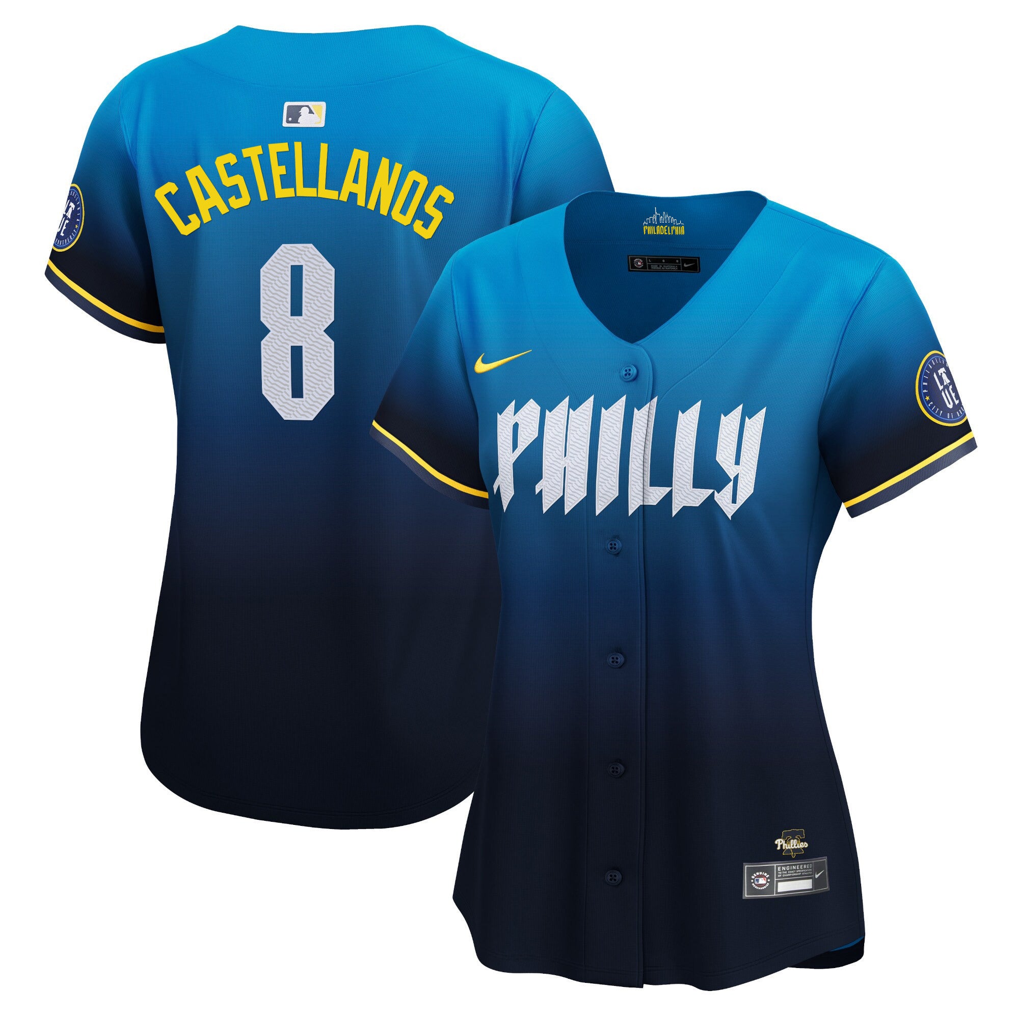 Women's Phillies 2024 City Connect Vapor Premier Limited Jersey - All Stitched - City Connect, Nick Castellanos