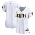 Women's Phillies 2024 City Connect Vapor Premier Limited Jersey - All Stitched - White Gold, Team