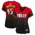 Women's Phillies 2024 City Connect Vapor Premier Limited Jersey - All Stitched - Red, Zack Wheeler
