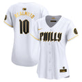 Women's Phillies 2024 City Connect Vapor Premier Limited Jersey - All Stitched - White Gold, J.T.Realmuto