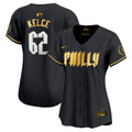 Women's Phillies 2024 City Connect Vapor Premier Limited Jersey - All Stitched - Black Gold, Jason Kelce
