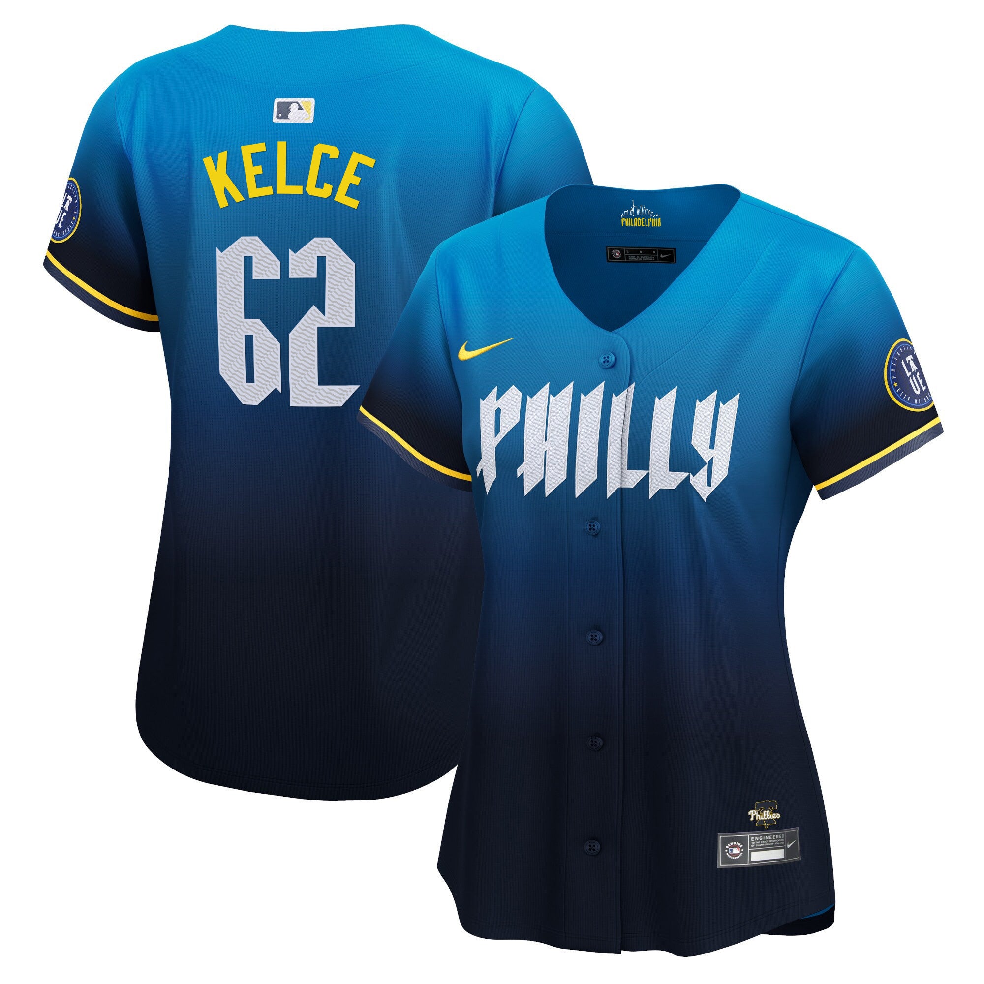 Women's Phillies 2024 City Connect Vapor Premier Limited Jersey - All Stitched - City Connect, Jason Kelce