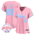 Women's Phillies Bubblegum Pink Vapor Premier Limited Jersey V2 - All Stitched - Pink, Jason Kelce