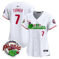Women's Phillies Phanatic Patch Vapor Premier Limited Jersey V3- All Stitched - White, Trea Turner