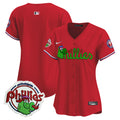 Women's Phillies Phanatic Patch Vapor Premier Limited Jersey V3- All Stitched - Red, Team