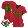 Women's Phillies Phanatic Patch Vapor Premier Limited Jersey V3- All Stitched - Red, Alec Bohm