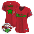 Women's Phillies Phanatic Patch Vapor Premier Limited Jersey V3- All Stitched - Red, Phanatic