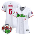 Women's Phillies Phanatic Patch Vapor Premier Limited Jersey V3- All Stitched - White, Bryson Stott