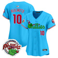 Women's Phillies Phanatic Patch Vapor Premier Limited Jersey V3- All Stitched - Light Blue, J.T.Realmuto