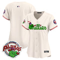 Women's Phillies Phanatic Patch Vapor Premier Limited Jersey V3- All Stitched - Cream, Team