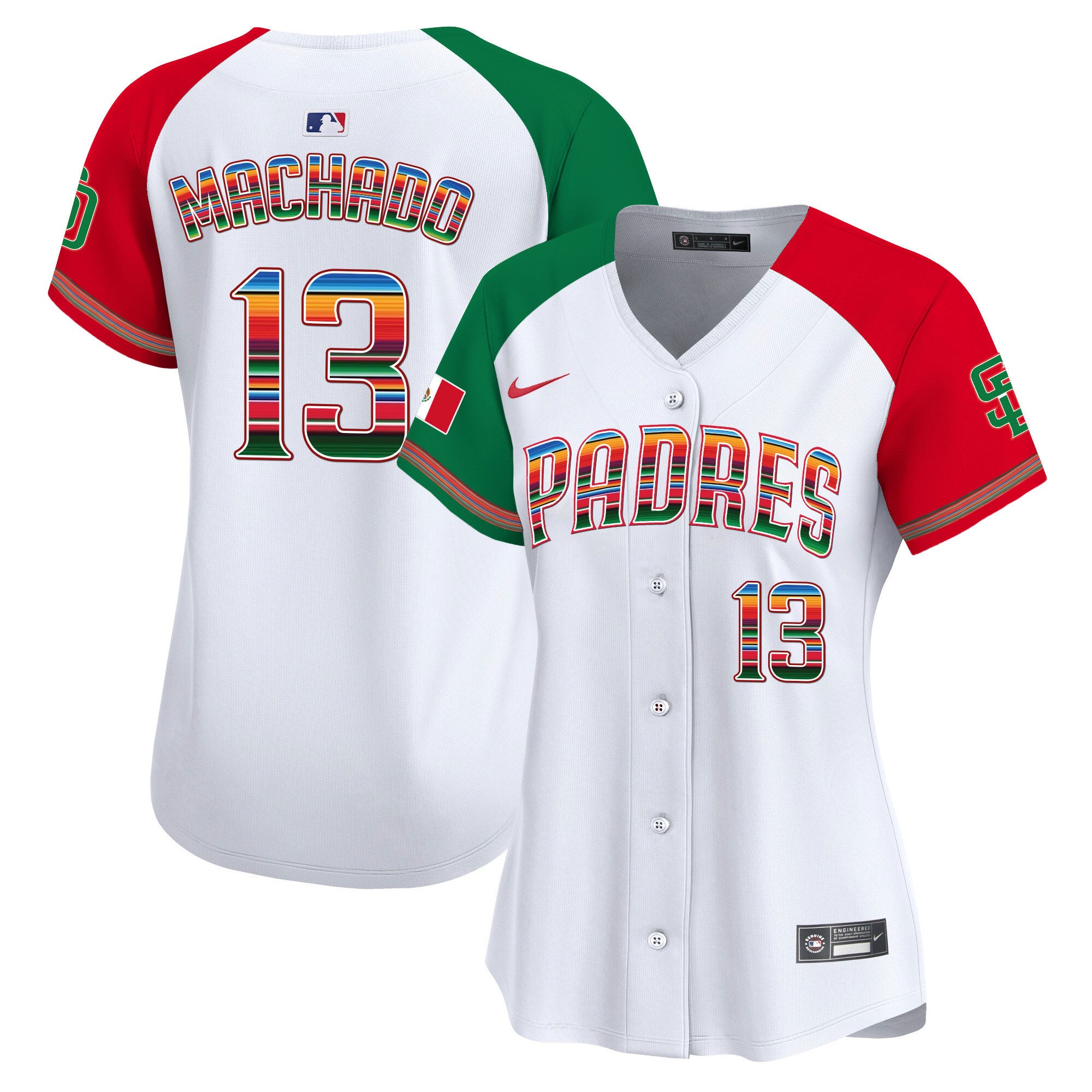 Women's San Diego Padres Mexico Premier Limited Jersey - All Stitched - Alternate, Manny Machado