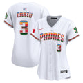 Women's San Diego Padres Mexico Premier Limited Jersey - All Stitched - White, Jorge Cantu