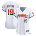 Women's San Diego Padres Mexico Premier Limited Jersey - All Stitched - White, Tony Gwynn