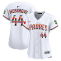 Women's San Diego Padres Mexico Premier Limited Jersey - All Stitched - White, Joe Musgrove