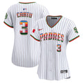Women's San Diego Padres Mexico Premier Limited Jersey - All Stitched - Pinstripe, Jorge Cantu