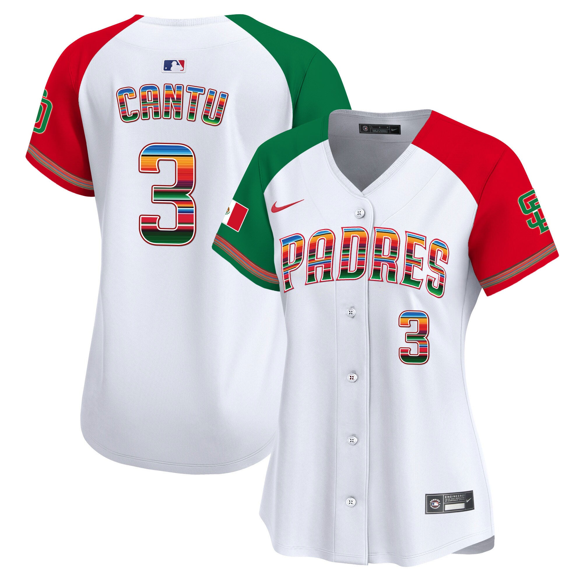 Women's San Diego Padres Mexico Premier Limited Jersey - All Stitched - Alternate, Jorge Cantu