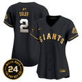 Women's San Francisco Giants 2024 Willie Mays Patch Vapor Premier Limited Jersey - All Stitched - Black Gold, Jorge Soler