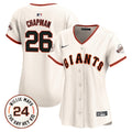 Women's San Francisco Giants 2024 Willie Mays Patch Vapor Premier Limited Jersey - All Stitched - Cream, Matt Chapman