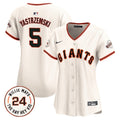 Women's San Francisco Giants 2024 Willie Mays Patch Vapor Premier Limited Jersey - All Stitched - Cream, Mike Yastrzemski
