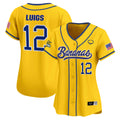 Women's Savannah Bananas Vapor Premier Limited Jersey - All stitched - Yellow, Kyle Luigs