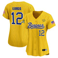 Women's Savannah Bananas Vapor Premier Limited Jersey - All stitched - Pinstripe, Kyle Luigs