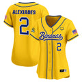 Women's Savannah Bananas Vapor Premier Limited Jersey - All stitched - Yellow, Reese Alexiades