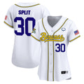 Women's Savannah Bananas Vapor Premier Limited Jersey - All stitched - White, Savannah Bananas Split