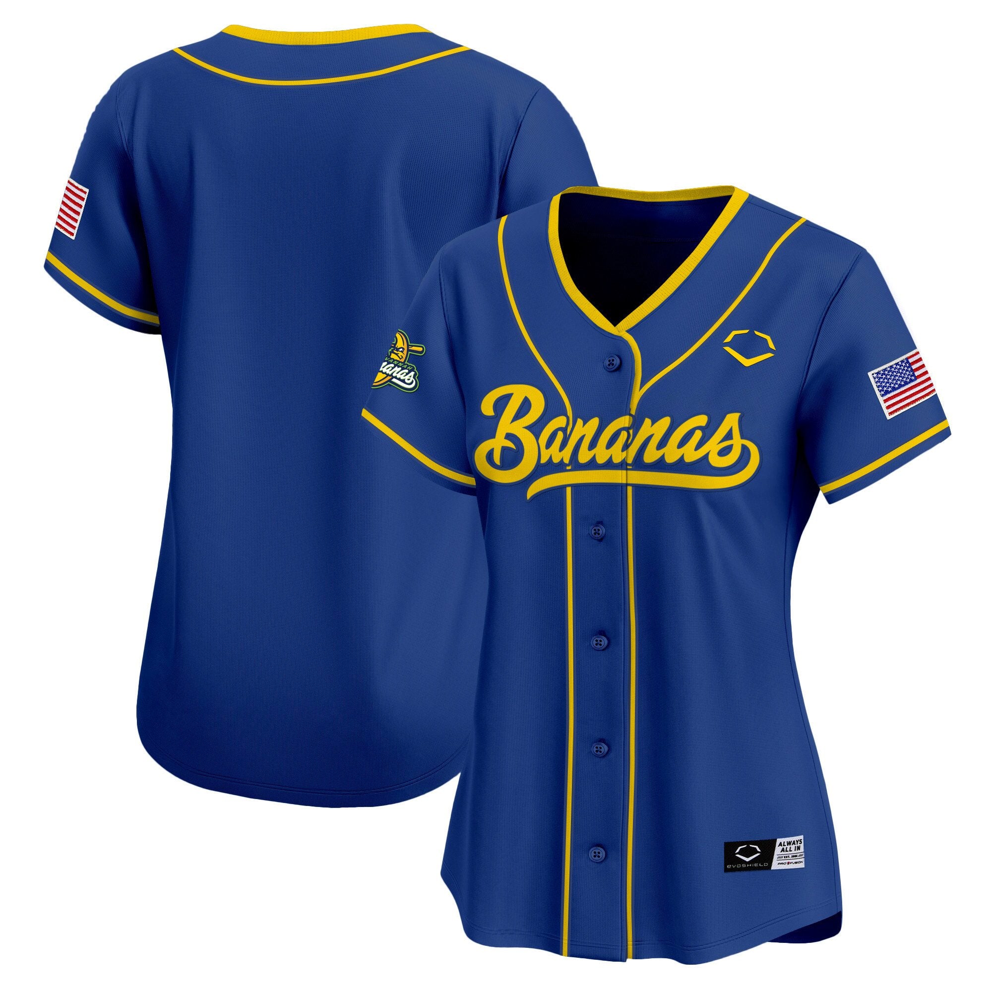 Women's Savannah Bananas Vapor Premier Limited Jersey - All stitched - Royal, Team