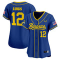 Women's Savannah Bananas Vapor Premier Limited Jersey - All stitched - Royal, Kyle Luigs
