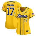 Women's Savannah Bananas Vapor Premier Limited Jersey - All stitched - Yellow, Brandon Crosby