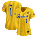 Women's Savannah Bananas Vapor Premier Limited Jersey - All stitched - Pinstripe, Bill LeRoy