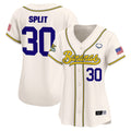 Women's Savannah Bananas Vapor Premier Limited Jersey - All stitched - Cream, Savannah Bananas Split
