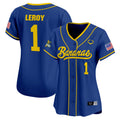 Women's Savannah Bananas Vapor Premier Limited Jersey - All stitched - Royal, Bill LeRoy