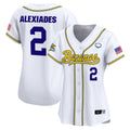 Women's Savannah Bananas Vapor Premier Limited Jersey - All stitched - White, Reese Alexiades