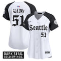 Women's Seattle Mariners 'Deep Sea Gothic Edition' Vapor Premier Limited Jersey - All Stitched - Alternate, Ichiro Suzuki