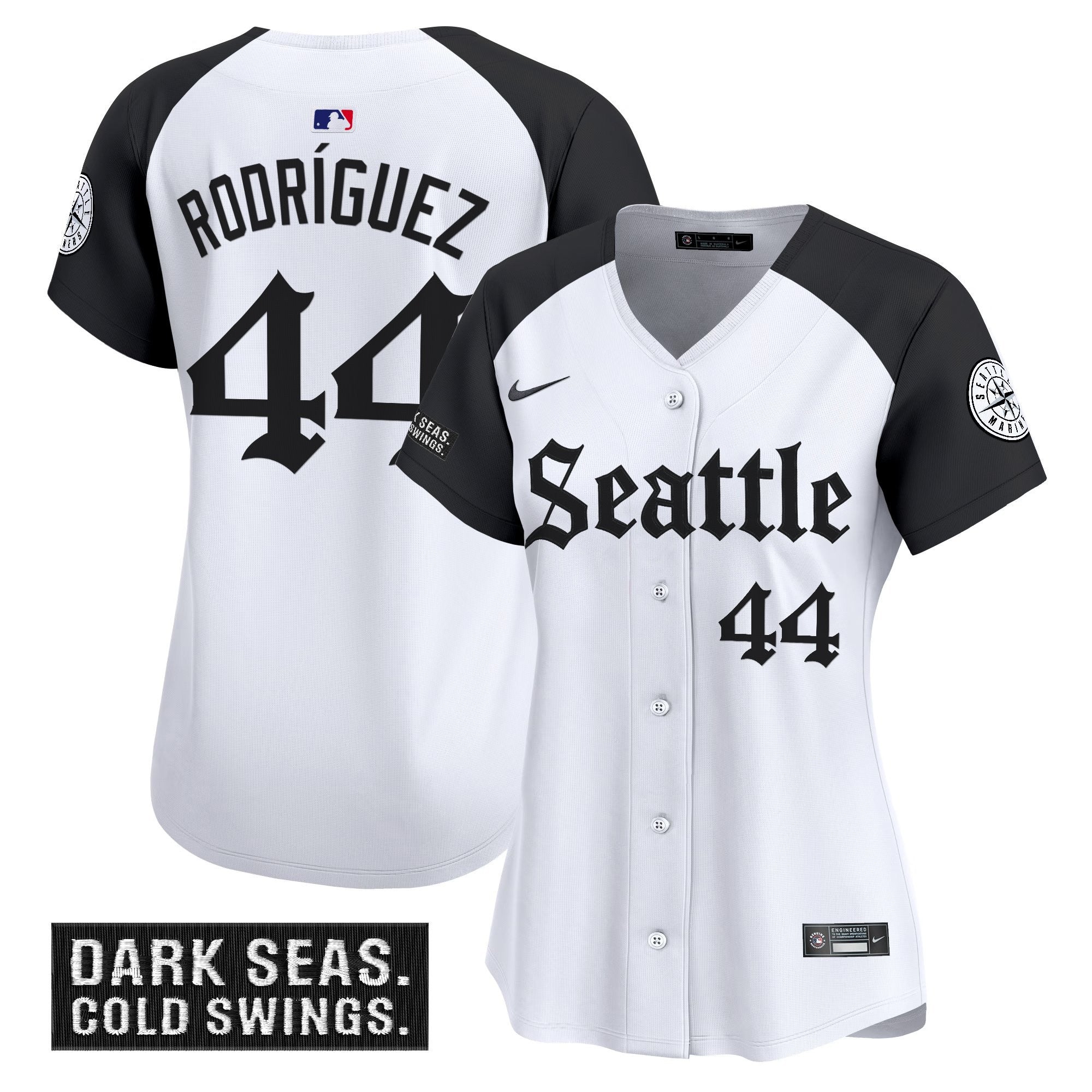 Women's Seattle Mariners 'Deep Sea Gothic Edition' Vapor Premier Limited Jersey - All Stitched - Alternate, Julio RodrÃ­guez