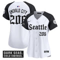 Women's Seattle Mariners 'Deep Sea Gothic Edition' Vapor Premier Limited Jersey - All Stitched - Alternate, Emerald City 206