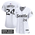 Women's Seattle Mariners 'Deep Sea Gothic Edition' Vapor Premier Limited Jersey - All Stitched - White, Ken Griffey Jr.