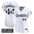 Women's Seattle Mariners 'Deep Sea Gothic Edition' Vapor Premier Limited Jersey - All Stitched - White, Julio RodrÃ­guez