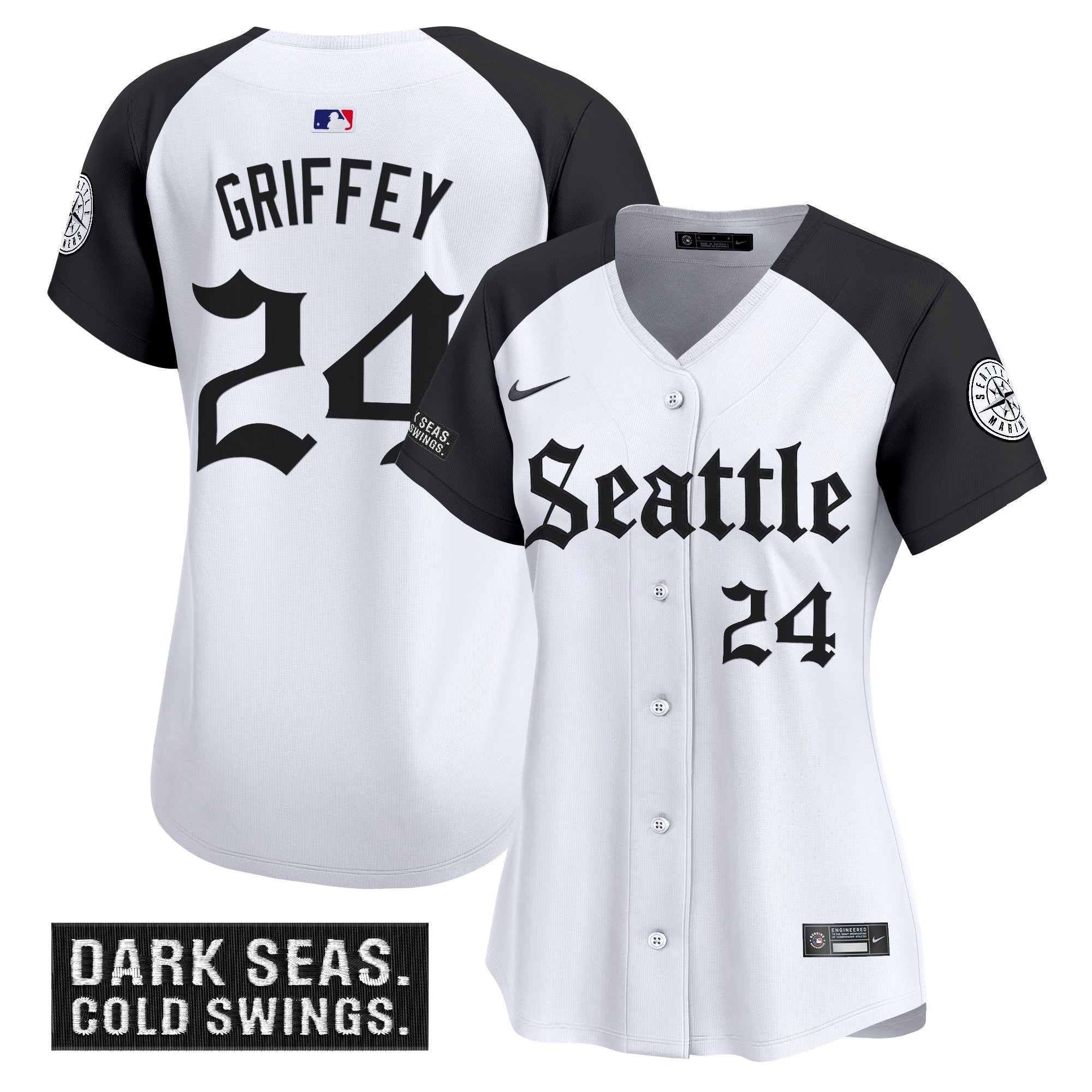 Women's Seattle Mariners 'Deep Sea Gothic Edition' Vapor Premier Limited Jersey - All Stitched - Alternate, Ken Griffey Jr.