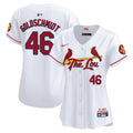 Women's St. Louis Cardinals 2024 City Connect Vapor Premier Limited Jersey - All Stitched - White, Paul Goldschmidt