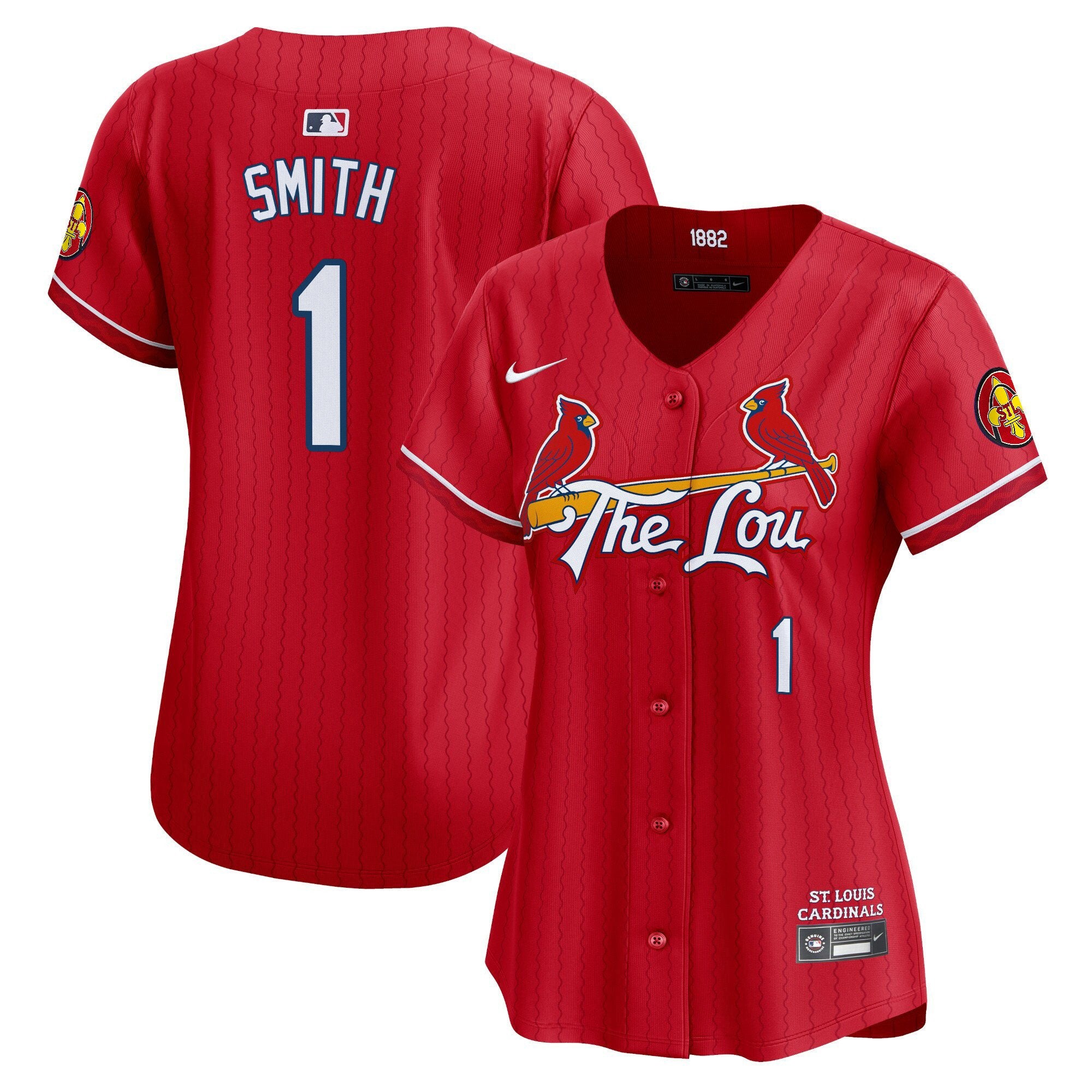 Women's St. Louis Cardinals 2024 City Connect Vapor Premier Limited Jersey - All Stitched - Red, Ozzie Smith