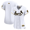 Women's St. Louis Cardinals 2024 City Connect Vapor Premier Limited Jersey - All Stitched - White Gold, Team
