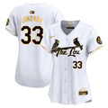Women's St. Louis Cardinals 2024 City Connect Vapor Premier Limited Jersey - All Stitched - White Gold, Brendan Donovan
