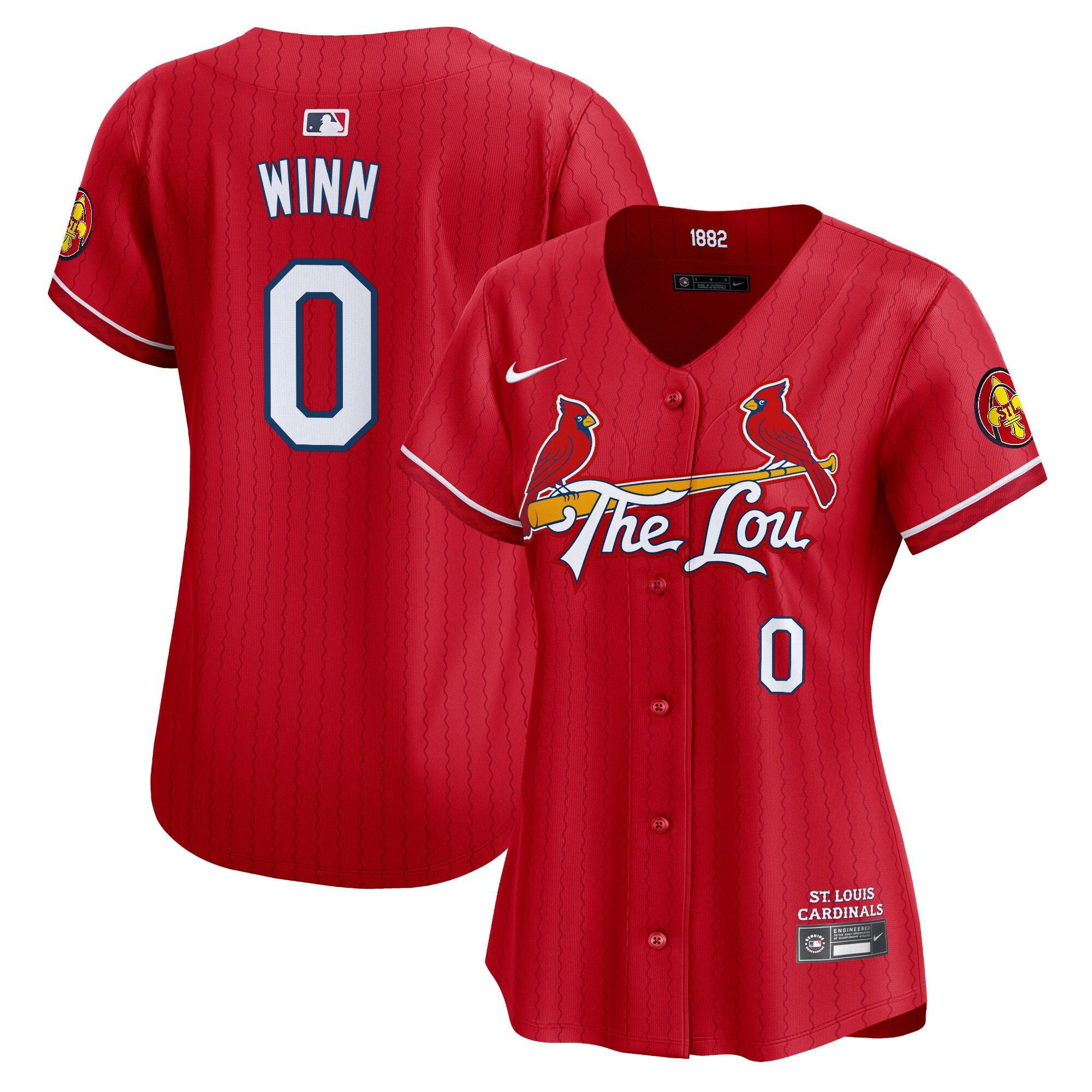 Women's St. Louis Cardinals 2024 City Connect Vapor Premier Limited Jersey - All Stitched - Red, Masyn Winn