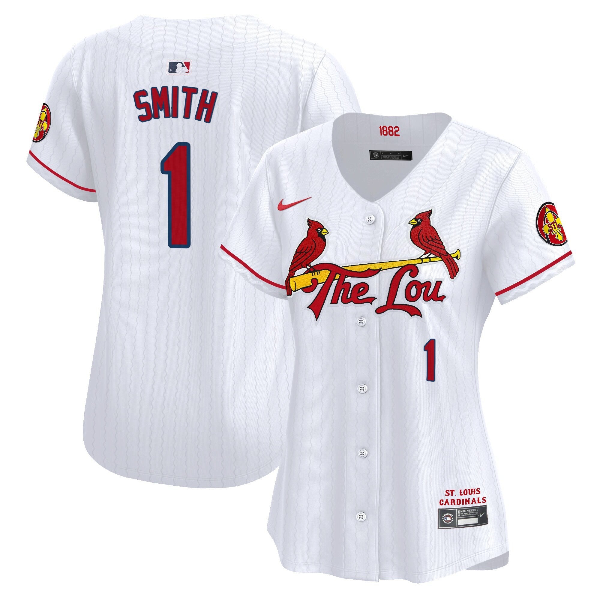 Women's St. Louis Cardinals 2024 City Connect Vapor Premier Limited Jersey - All Stitched - White, Ozzie Smith